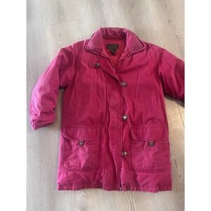 Vintage Eddie Bauer Womens Winter Coat Large Red Vintage Goose down Insulated
